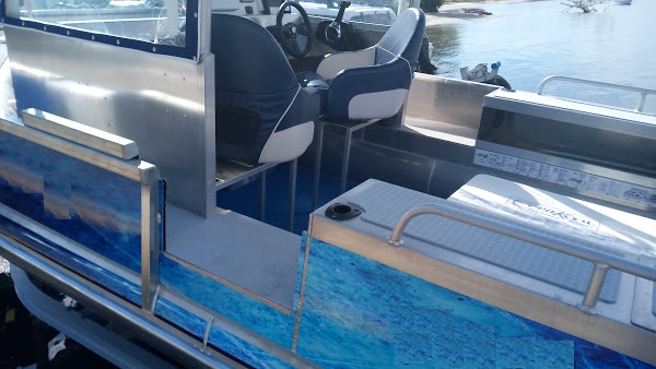 featuring OCEAN CRAFT 6000 Cabin Walkaround MAINTENANCE FREE Stickered Hull 1